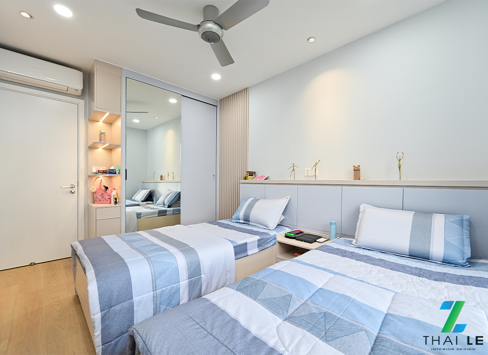 Thi công nội thất phòng ngủ 02 căn hộ Hà Đô Centrosa - Block O1